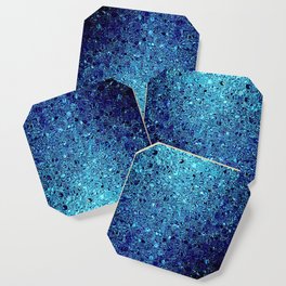 Deep blue glass mosaic Coaster