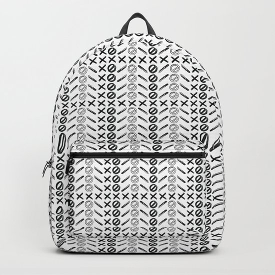 Dagger Danger Cross by Chrissy Curtin Backpack