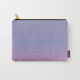 Pink and Purple Pastel Grid Aesthetic Fade Carry-All Pouch