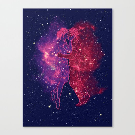 Universes Collide Canvas Print