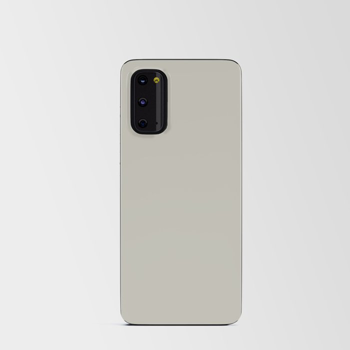 Ultra Pale Green Gray Solid Color Pairs PPG Metallic Mist PPG1032-1 - One Single Shade Hue Colour Android Card Case