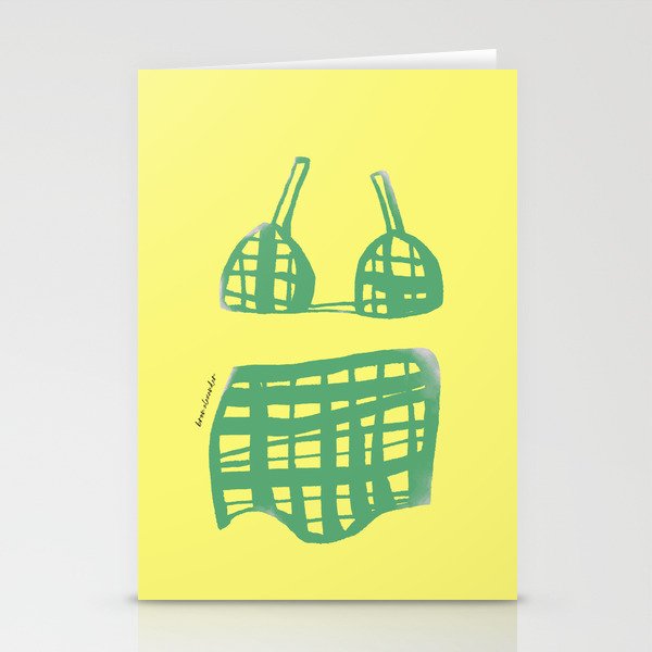 Swimwear or Lingerie? A whimsical illustration Stationery Cards