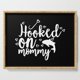 Hooked On Mommy Cute Fishing Kids Serving Tray