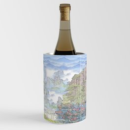 China Mural - Colored Wine Chiller
