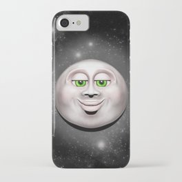 Full Moon Smiling Face 3D  iPhone Case