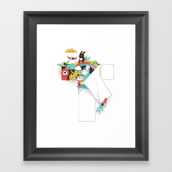 There is a T in the Team (but no I) Framed Art Print