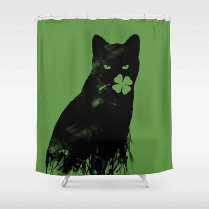 St Paddy's Cat Shower Curtain