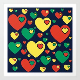Forever In My Heart Bright & Bold Art Print