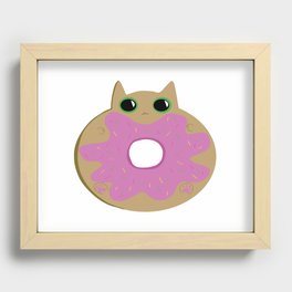 Donut Cat Recessed Framed Print