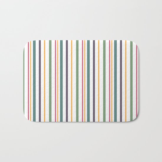 A fun striped pattern . 2 Bath Mat