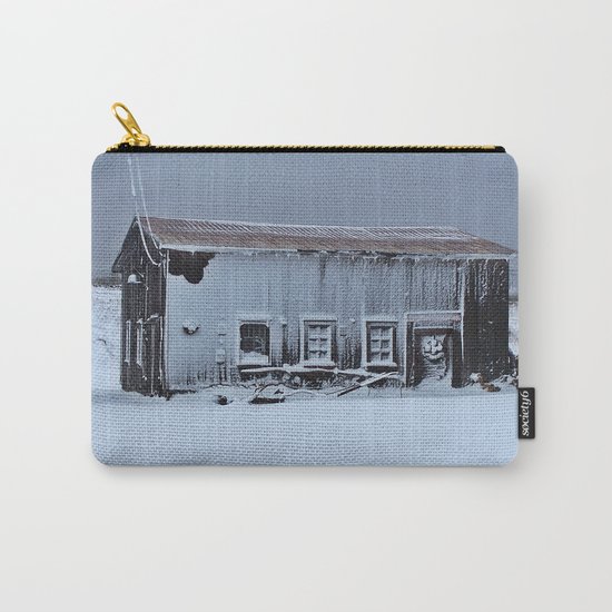 Snow Caked Barn Carry-All Pouch