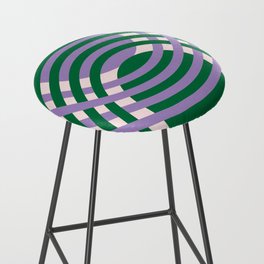 Moody Retro Arches in Purple and Green Bar Stool