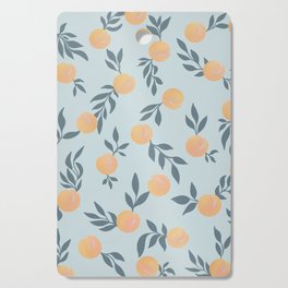 Peaches & Leaves Pattern Cutting Board