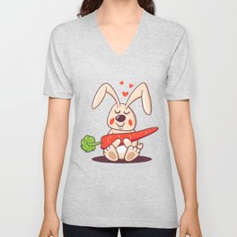 Happy bunny V Neck T Shirt
