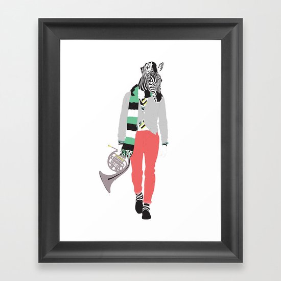 Zebra Framed Art Print
