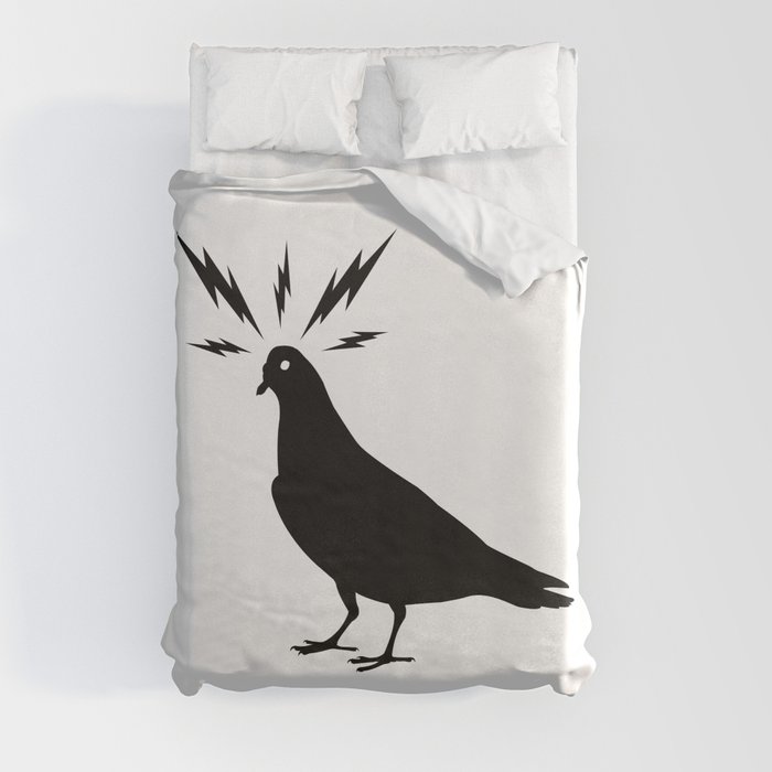 Electric Pigeon Duvet Cover