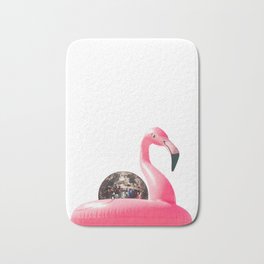 Disco Flamingo Bath Mat
