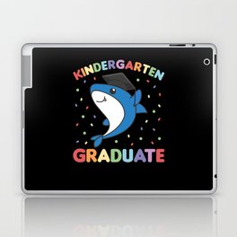 Kids Kindergarten Graduate Shark Fish Graduation Laptop Skin