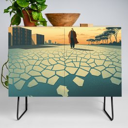 Shattered City Credenza