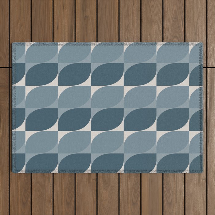 Abstract Patterned Shapes LI Outdoor Rug