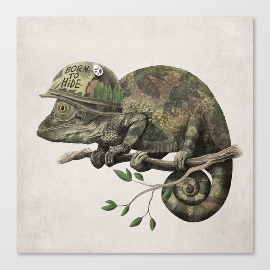 Born to Hide Canvas Print