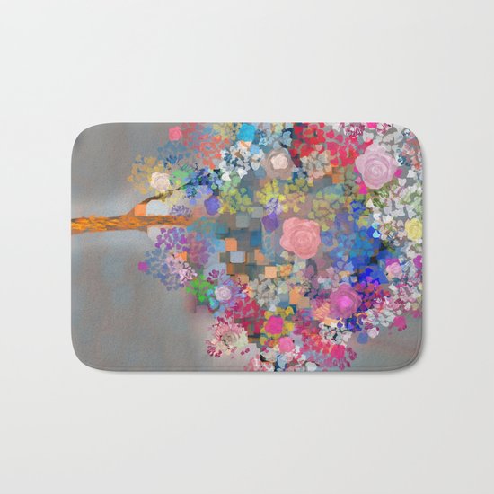 Floral abstract(56) Bath Mat
