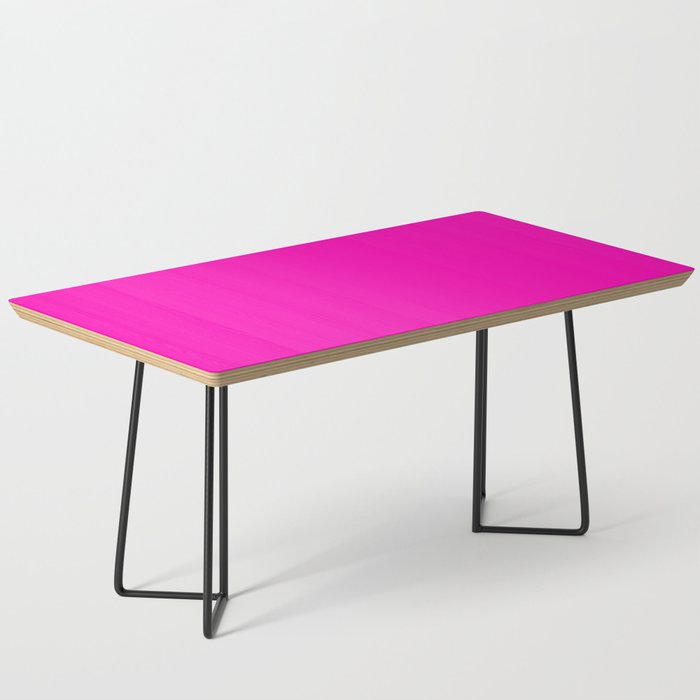 The Future Is Bright Pink - Solid Color - Hot Pink Coffee Table