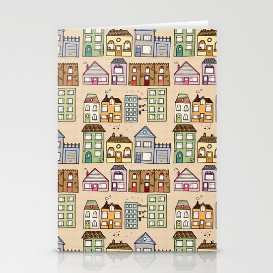 Houses Stationery Cards