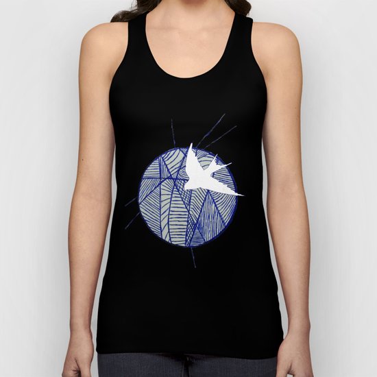 Blue Doodle Unisex Tank Top