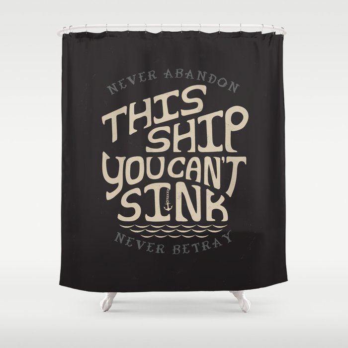 This Ship Shower Curtain