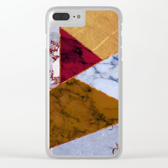 #437 Natural Textures Clear iPhone Case