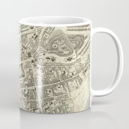 Vintage Map of Edinburgh Scotland (1844) Coffee Mug | Geography, Historical, Scotland, Edinburgh, Edinburghcartograph, Map, Cartograph, Oldedinburghmap, Historyofedinburgh, Drawing 