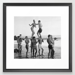 Vintage Beach Party 1 Framed Art Print