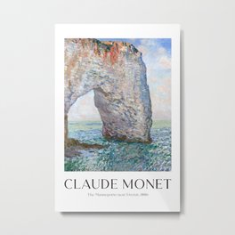 Claude Monet - The Manneporte near Etretat Metal Print | Claudemonetposter, Painting, Claudemonetprints 
