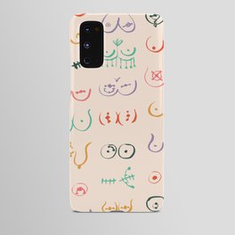 Pastel Boobs Piercing Drawing Android Case