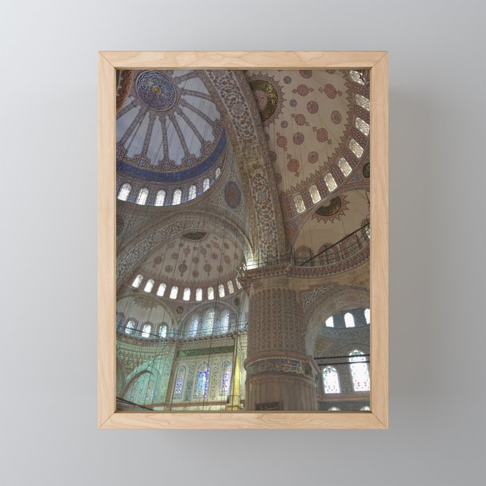 Intricate interior of the Hagia Sophia, Istanbul photography series, no. 14 Framed Mini Art Print