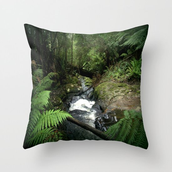 Cool Stream Throw Pillow