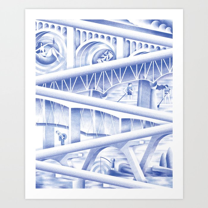 Bridges Art Print