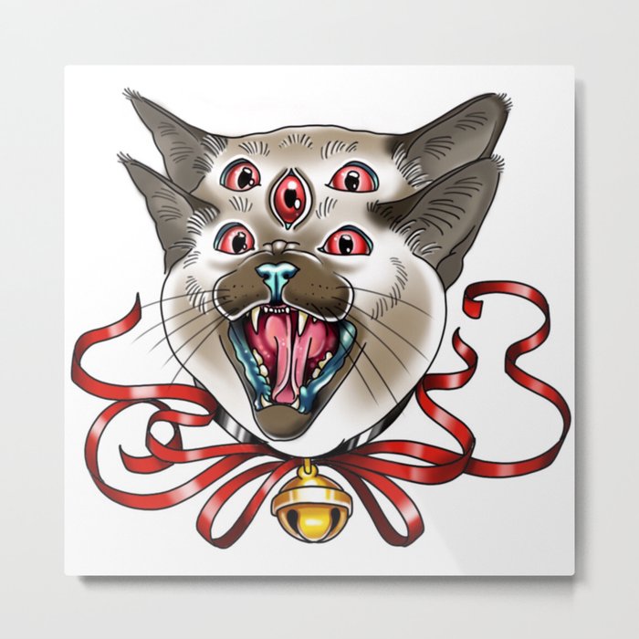 Siamese Kitty Metal Print