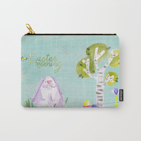Easter Morning I- Animal Rabit Hare Bunny Spring for children Carry-All Pouch