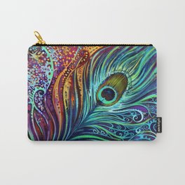 Peacock Feather by Laura Zollar Carry-All Pouch