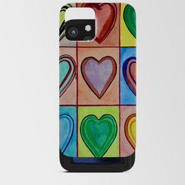 Rainbow Hearts iPhone Card Case