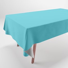 Medium Aqua Blue Solid Color Pantone Blue Radiance 14-4816 TCX Shades of Blue-green Hues Tablecloth