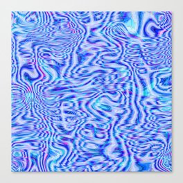 Water blue liquid shapes Canvas Print
