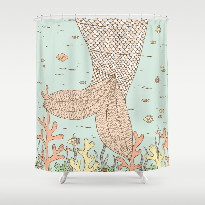 Little Mermaid Shower Curtain
