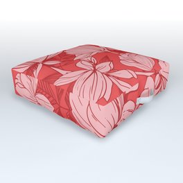 Pretty Pink Pattern Outdoor Floor Cushion