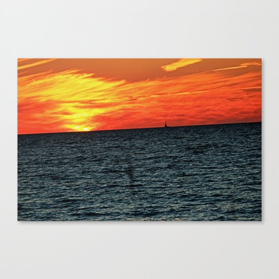 fire in the sky Canvas Print