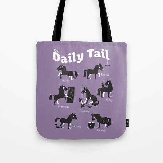 The Daily Tail Horse Tote Bag