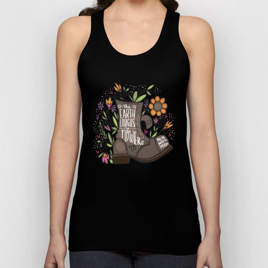 the Earth laughs in flowers Unisex Tank Top