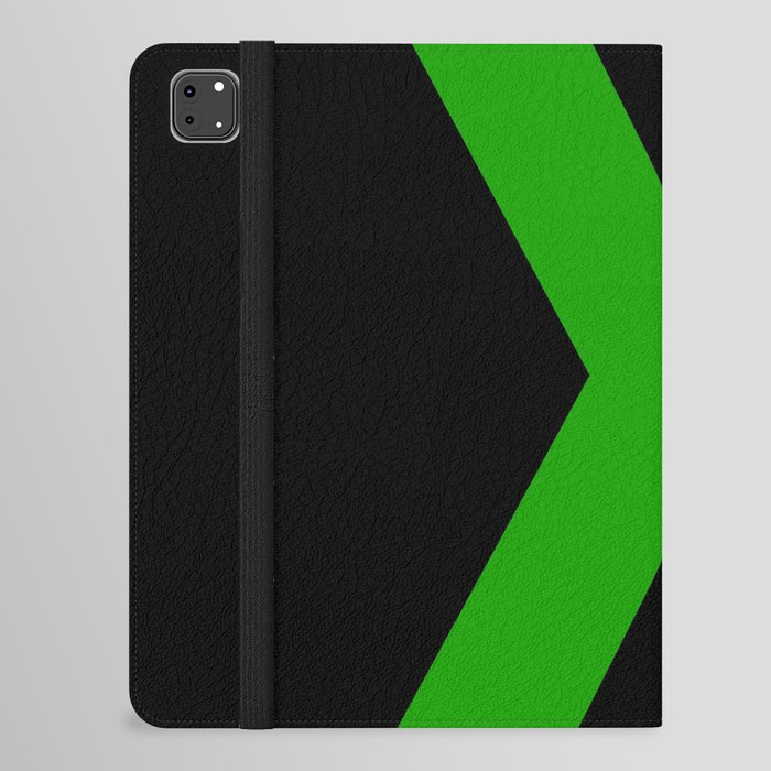 Letter X (Green & Black) iPad Folio Case